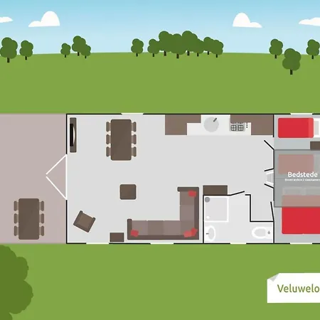6 Pers. Veluwelounge Chalet Voorthuizen