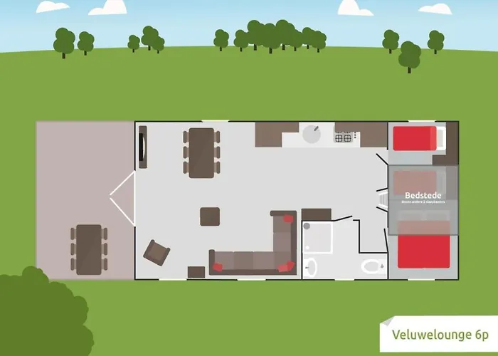 6 Pers. Veluwelounge Chalet Voorthuizen